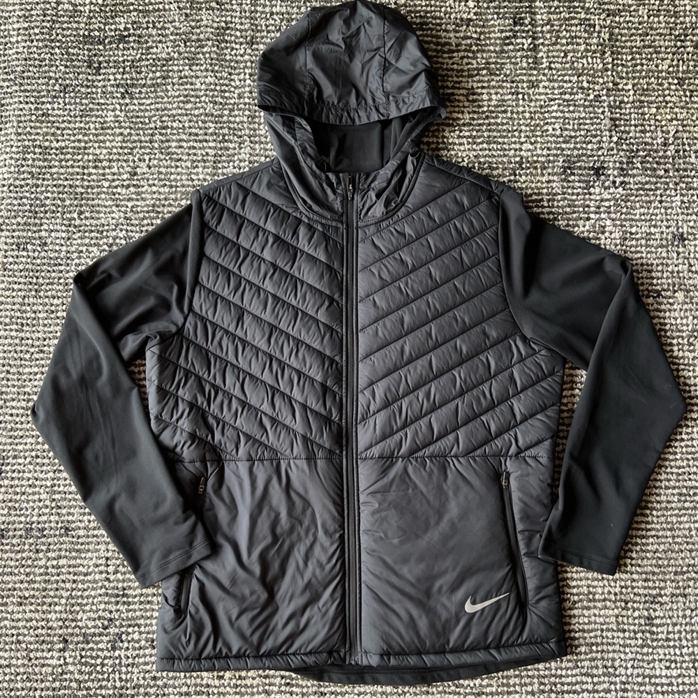 Nike Aerolayer Running Black Jacket